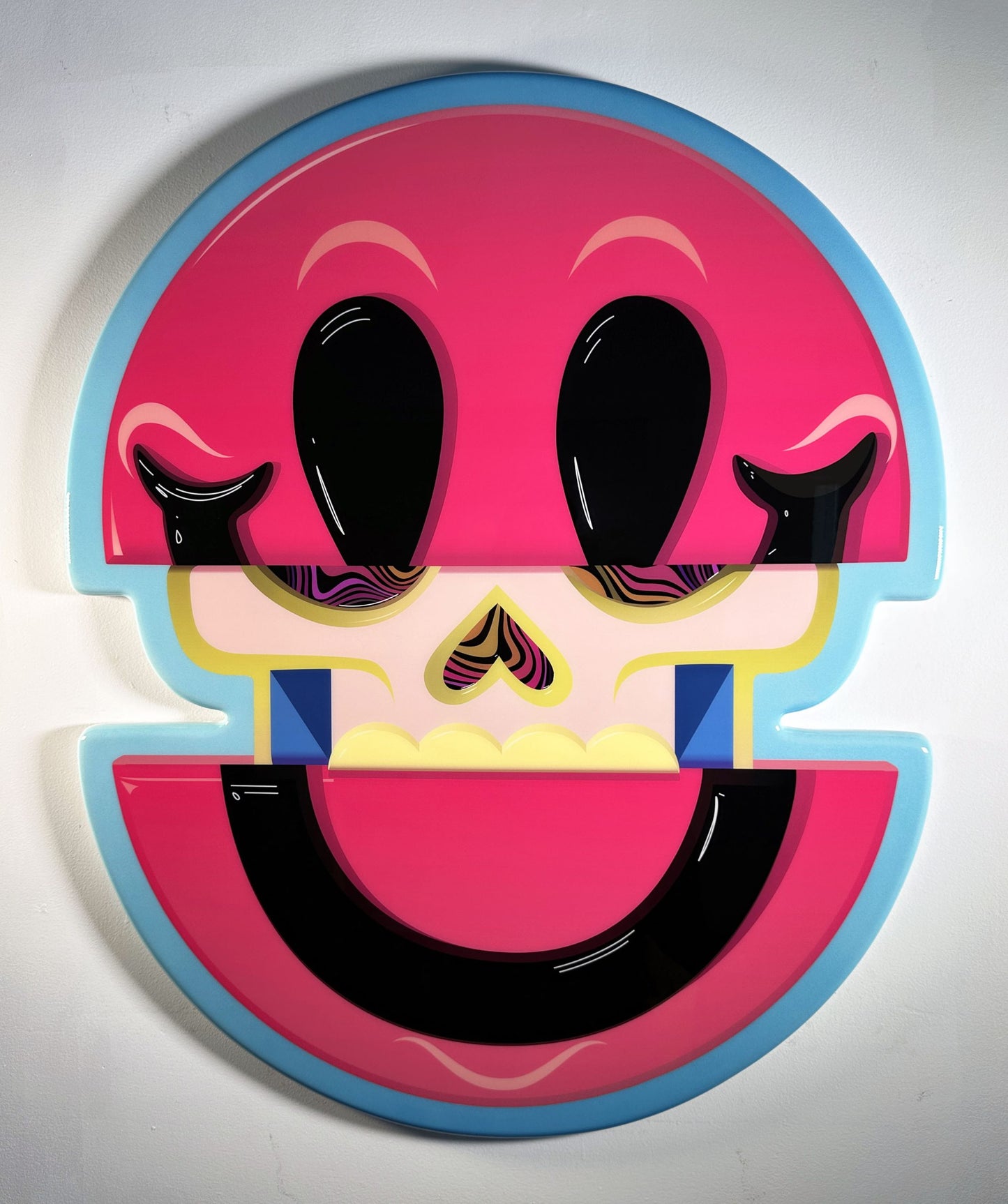 "Superstar"(Hot Pink & Baby Blue) Resin Print image 1