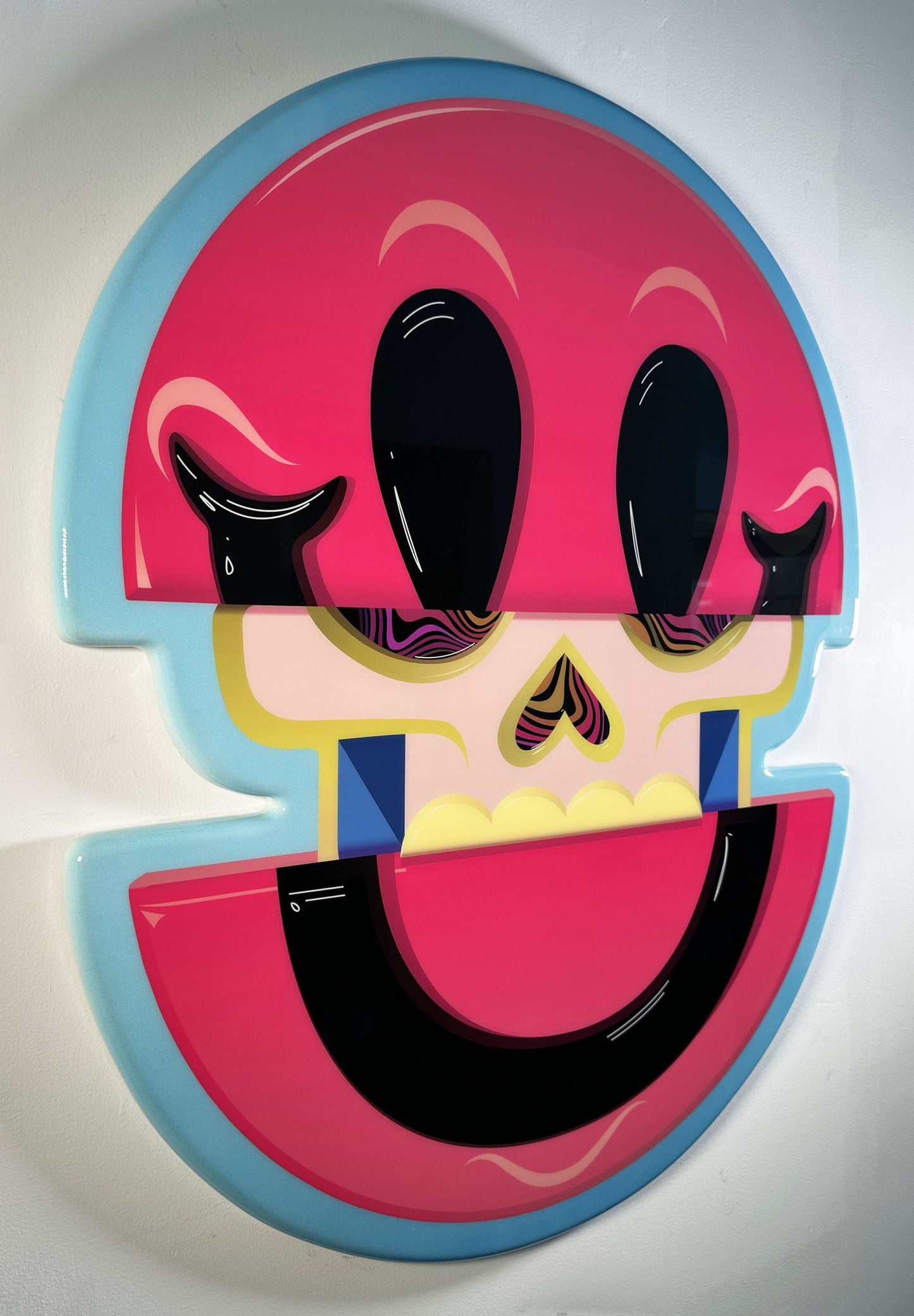 "Superstar"(Hot Pink & Baby Blue) Resin Print image 2