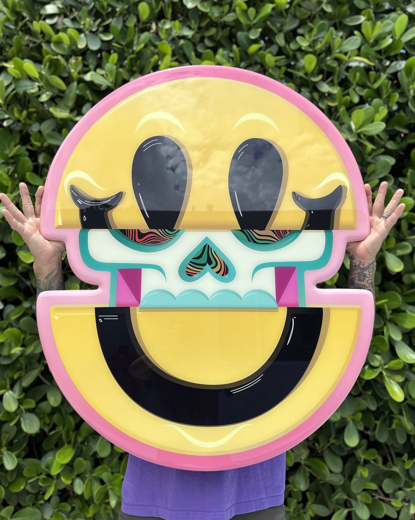 "Superstar"(Bright Yellow & Popping Pink) Resin Print image 0