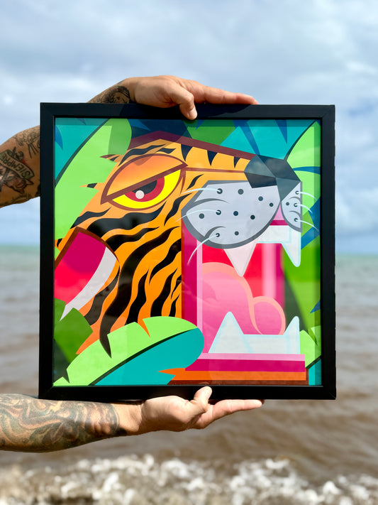 "Jungle Cat" (Framed Print)