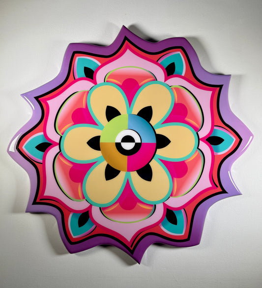 "Bloom" (Purple Gradient) Resin Print