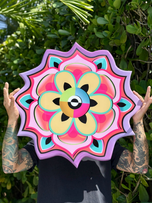 "Bloom" (Purple Gradient) Resin Print